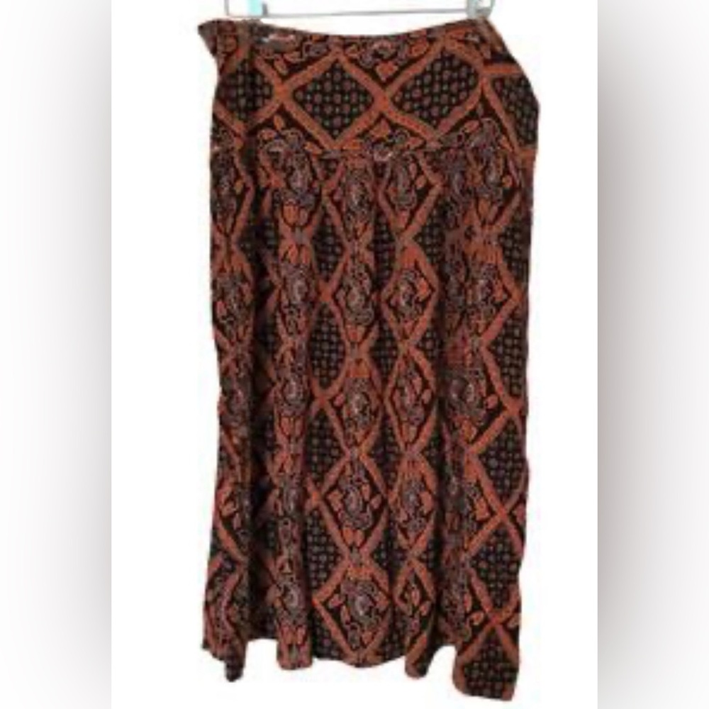 David Benjamin vintage‎ Skirt Bohemian  black and Brown color size Medium